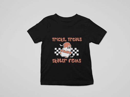 Tricks treats skater feats Kiddies T-Shirt