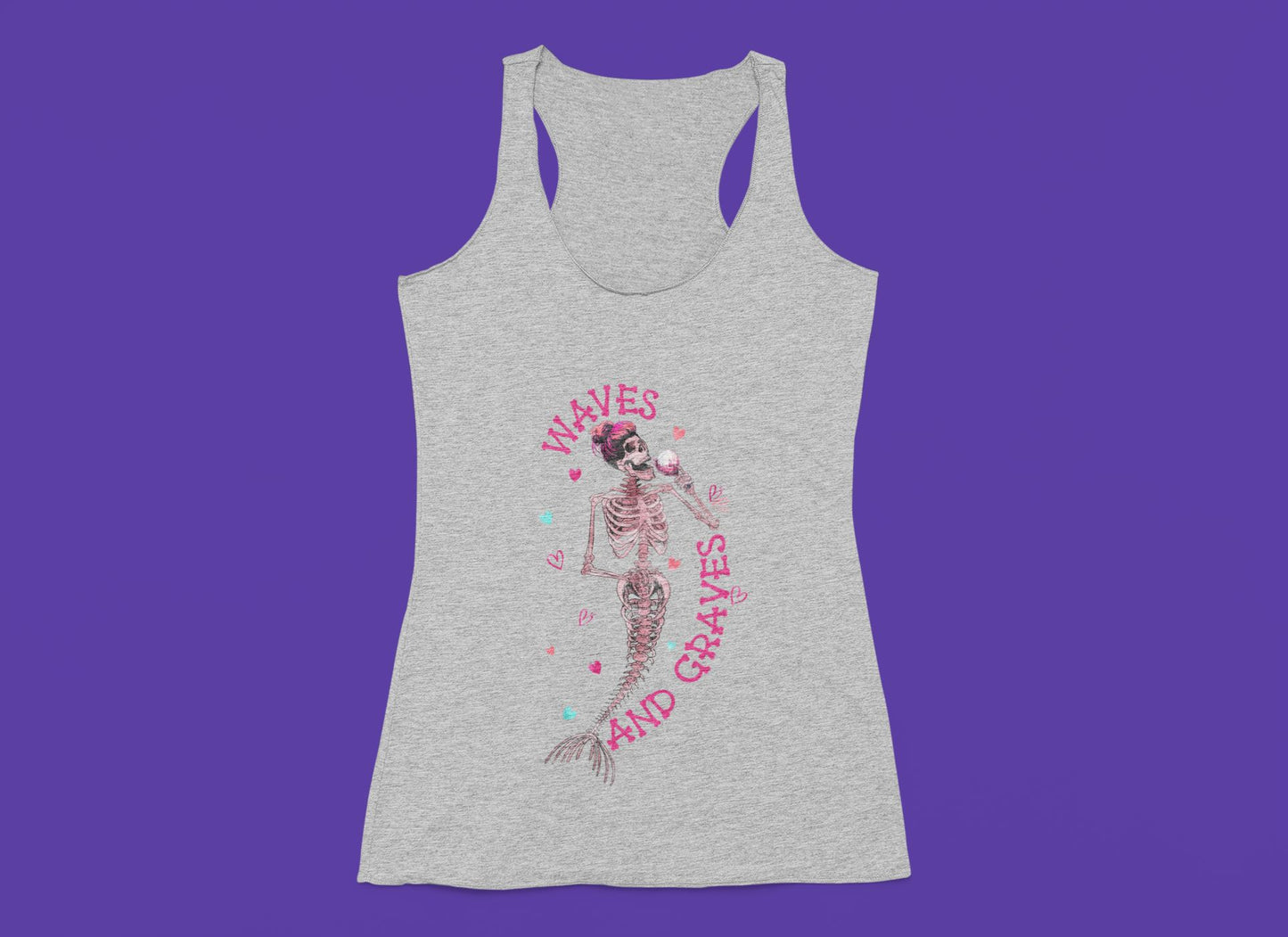 Waves and Graves Ladies Standard Tank