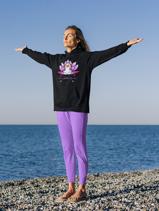 Purple Lotus Llamaste Hoodie
