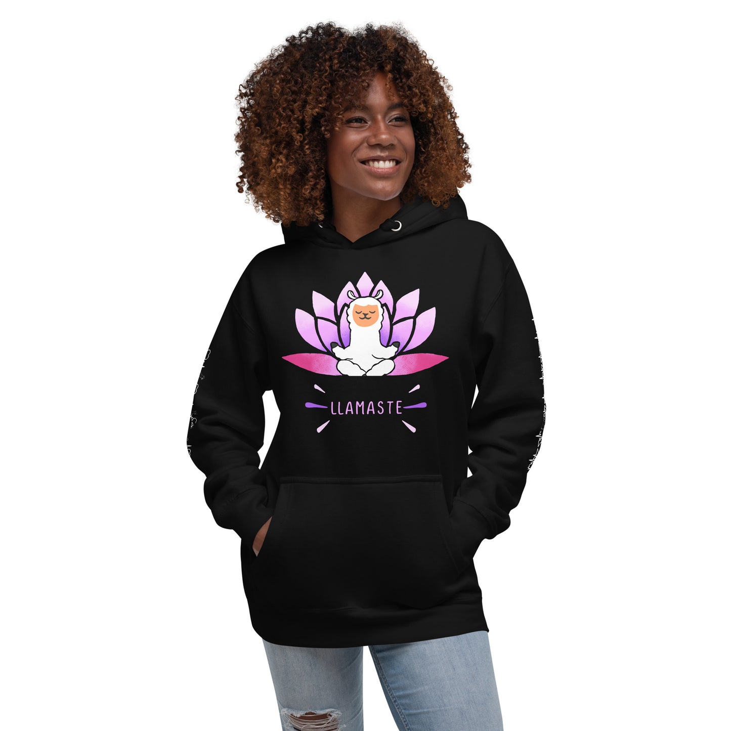 Purple Lotus Llamaste Hoodie