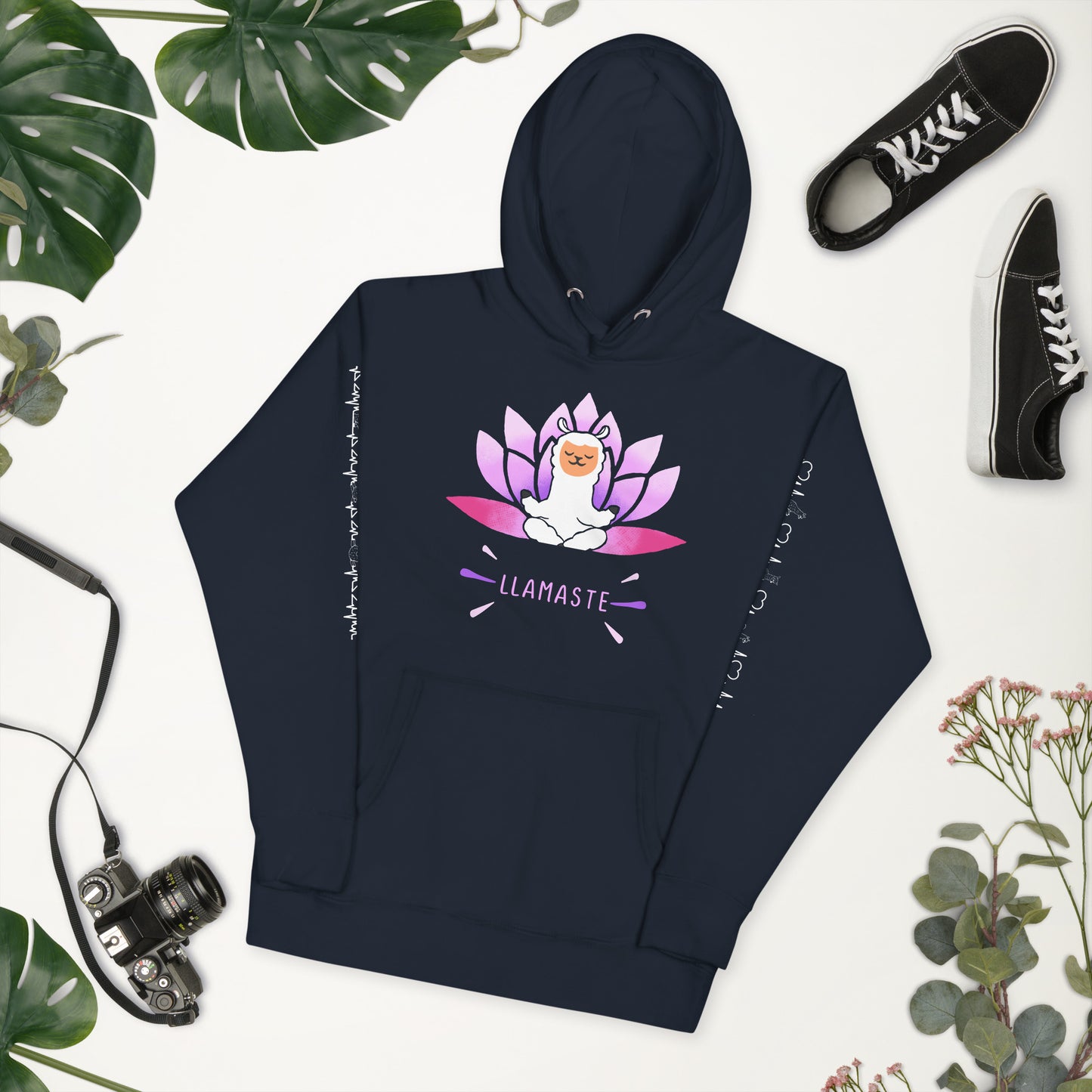 Purple Lotus Llamaste Hoodie