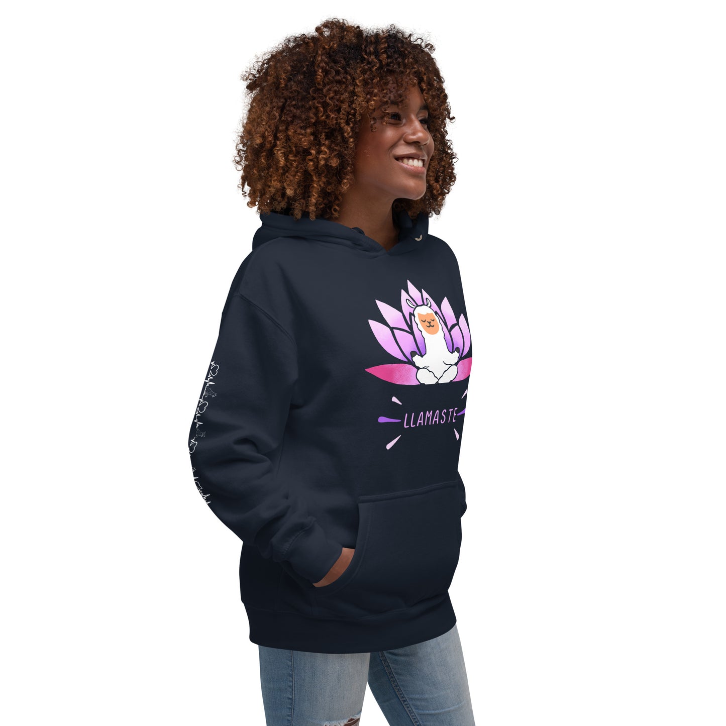 Purple Lotus Llamaste Hoodie