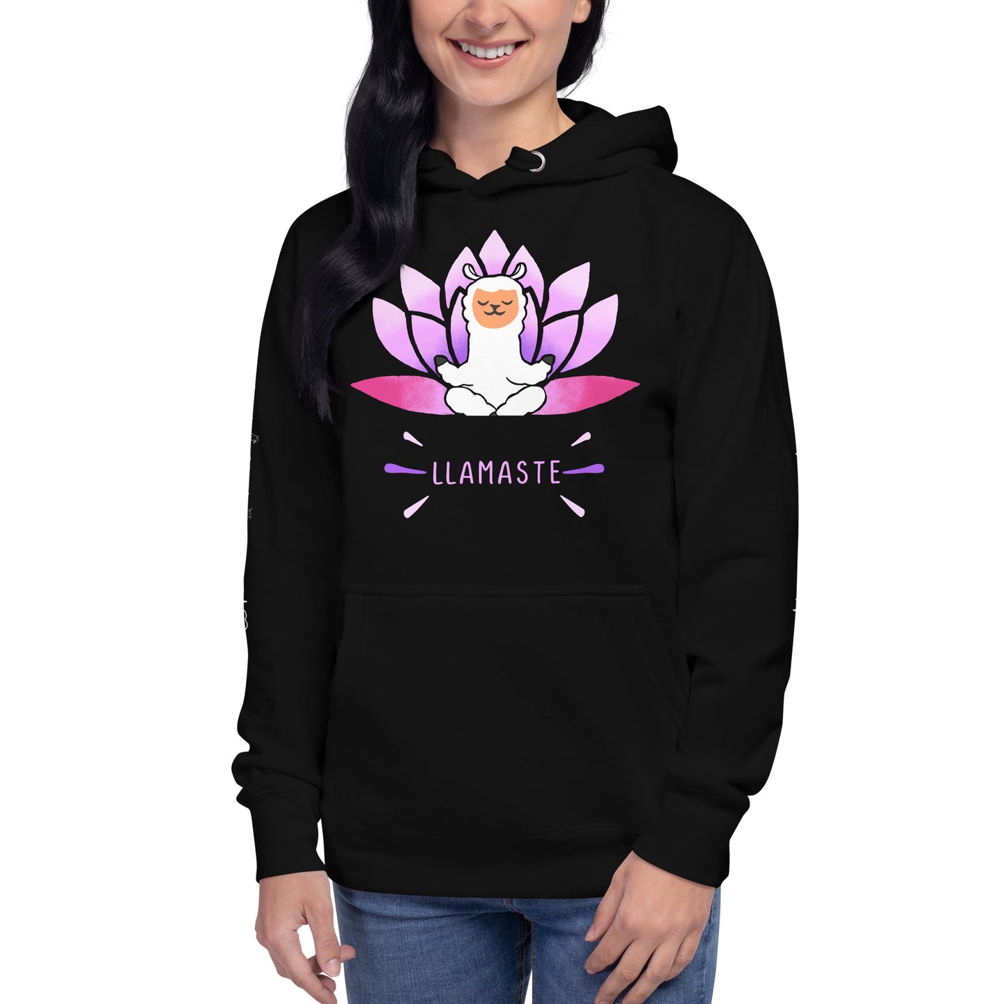 Purple Lotus Llamaste Hoodie