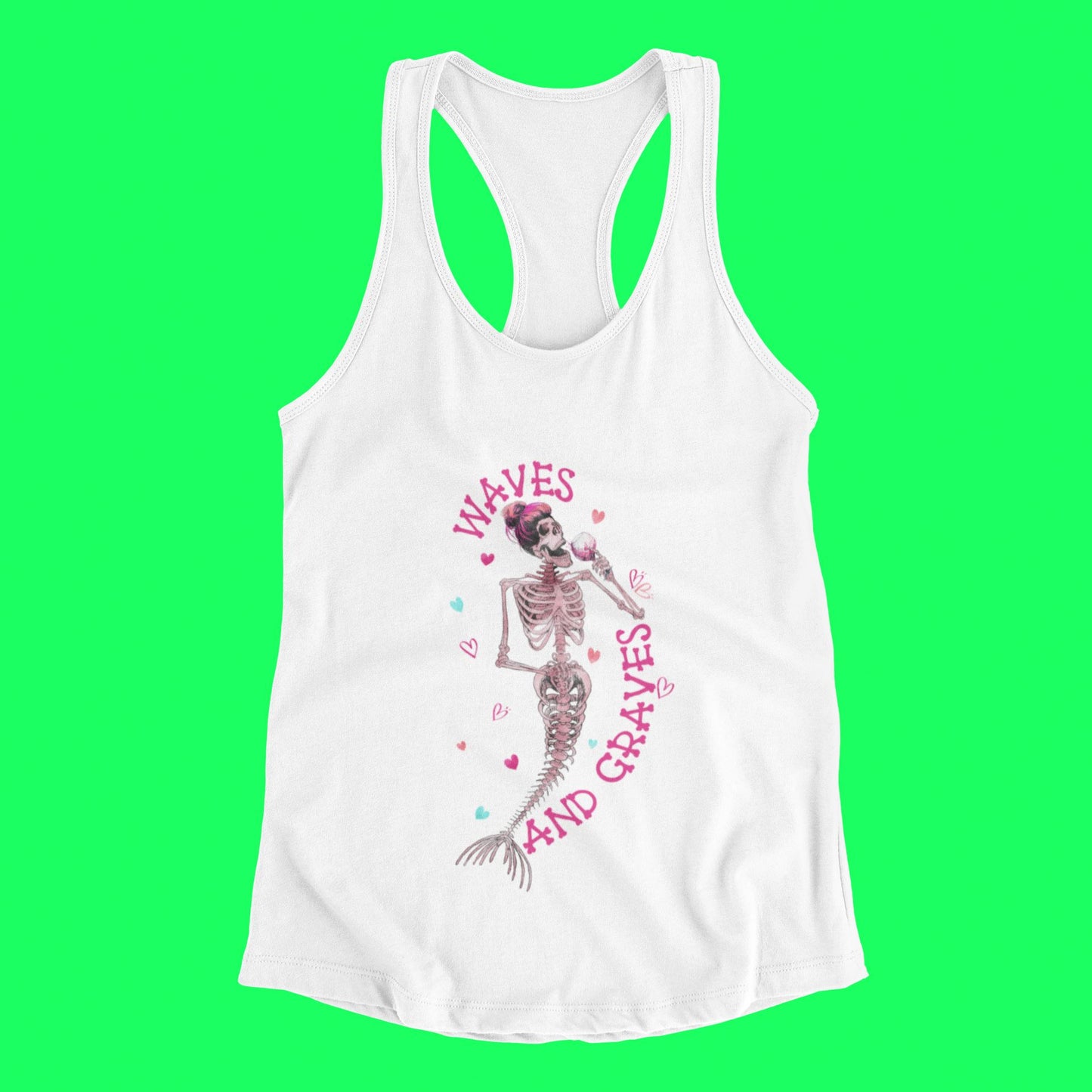 Waves and Graves Ladies Standard Tank