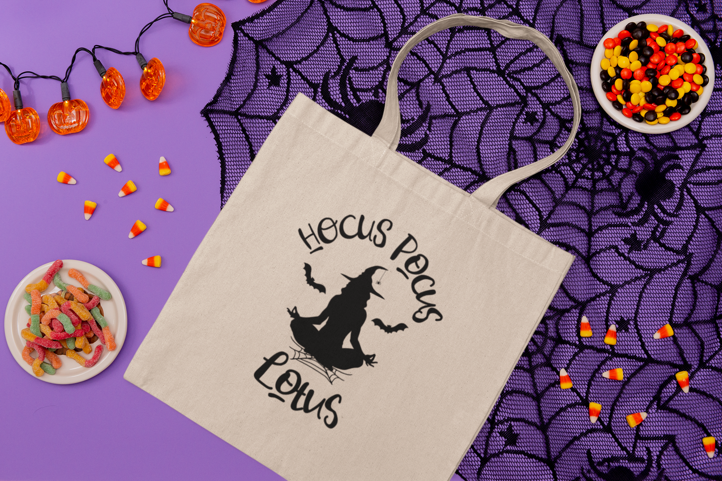 Hocus Pocus Lotus Tote Bag