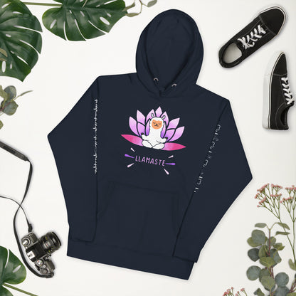 Purple Lotus Llamaste Hoodie